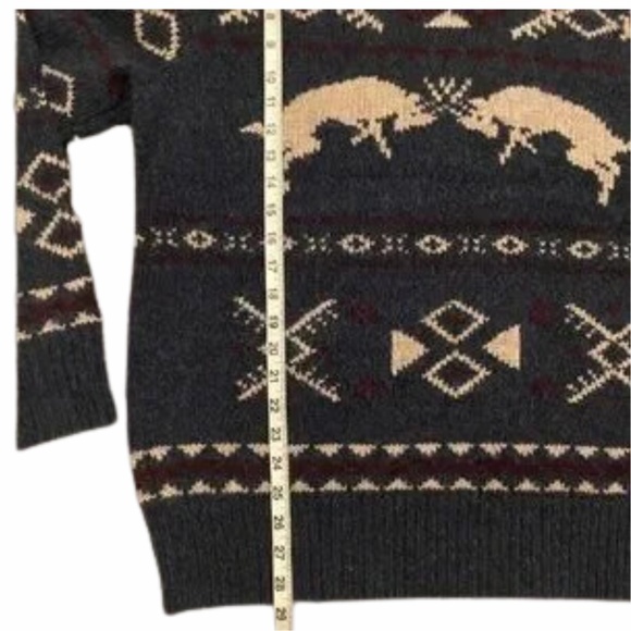 Polo Ralph Lauren Wool Cashmere Patterned Turtleneck Sweater - Picture 6 of 9